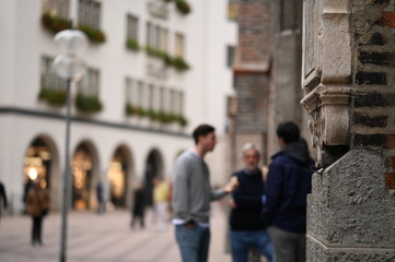 city ​​street urban landscape bokeh background