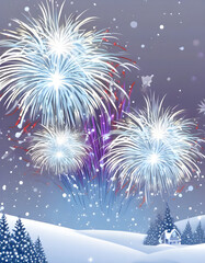 fireworks in the sky