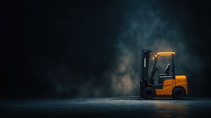  Forklift Truck Orange And