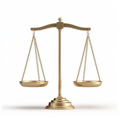 Golden Balance Scale Symbolizing Justice and Fairness in Law