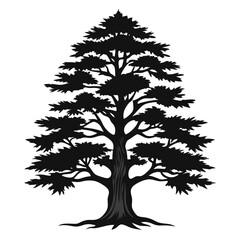 Obraz premium Stylish Leyland Cypress Tree Vector Design