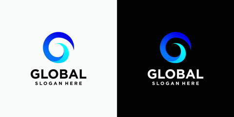 G initial letter vector logo design with modern, simple, clean and abstract style. Icon for business, cargo, shipping and personal branding.