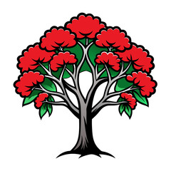  Bold Illustration of Mountain Ash Tree