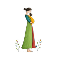 Celebrating minimalist mother's day moments with family in a serene environment