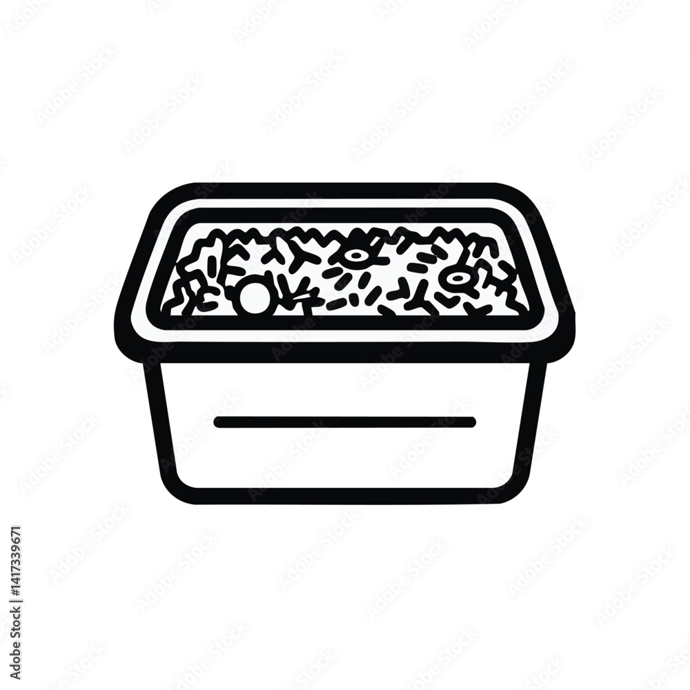 Leinwandbilder abstract design element composition vector art with scalable shapes