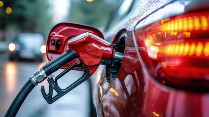 A car fuel gauge showing optimal fuel efficiency and low consumption.