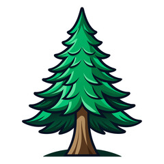  Vivid Pine Tree Illustration