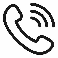 Ringing phone simple icon . Smartphone ringing. Phone sign, phone icon , Telephone call sign, Contact us, Vector illustration