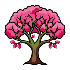 Obraz premium Charming Plum Tree Graphic