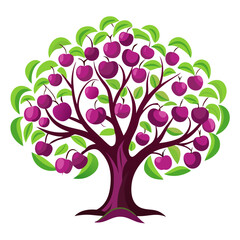 Obraz premium Stylish Plum Tree Artwork