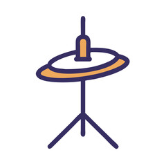 Cymbals Icon Representing Percussion Crash Instrument and Musical Performance
