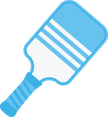 pickleball paddle front view vector illustration