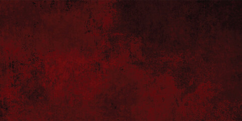 Deeply Textured Grunge Surface with Red Tones and Cracks

