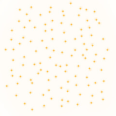 Golden Sparkle Background Abstract Texture with Scattered Glittering Plus Signs