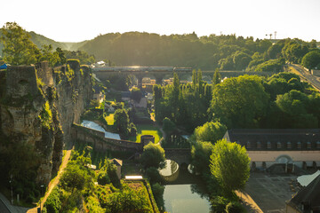 The Passerelle, aka the Luxembourg Viaduct, a viaduct in Luxembourg City, southern Luxembourg.