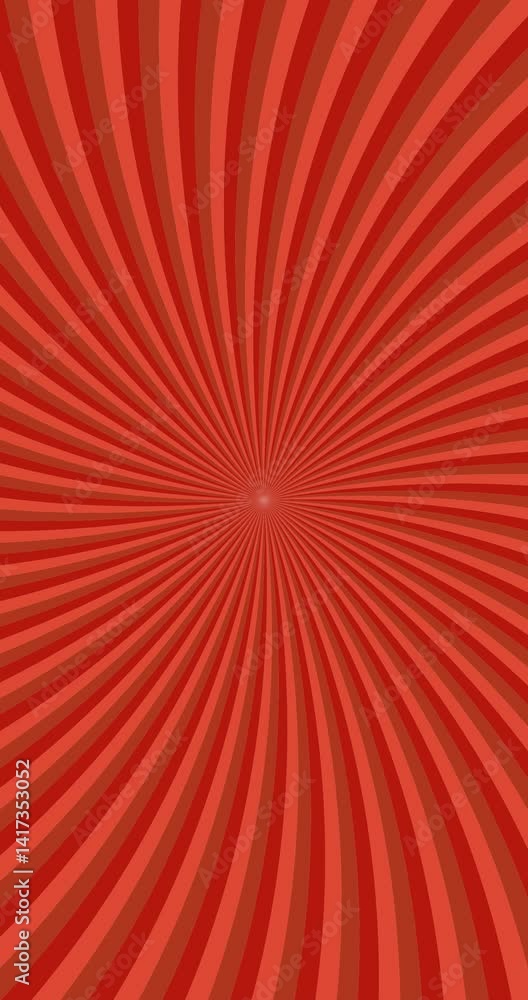 Poster geometrical twirling ray background - seamless loop animation