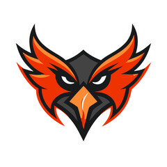 Naklejka premium This is a bold and fierce bird for sports teams, clubs, gaming avatars, or merchandise branding and logo.