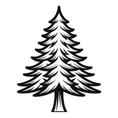 Obraz premium Bold Illustration of Spruce Tree