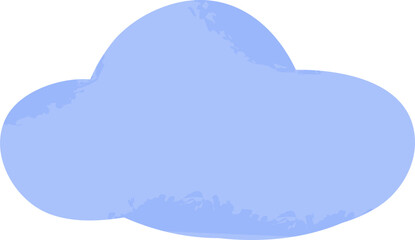 Han drawn cute Blue Cloud funny kids style