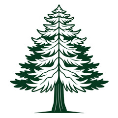  Artistic White Pine Tree Design