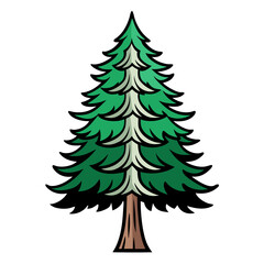  Bold Illustration of White Pine Tree