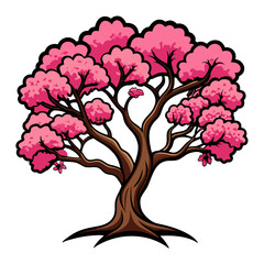 Obraz premium Stunning Outline of Wild Cherry Tree