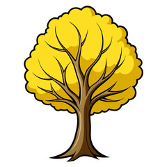 Bold Illustration of Yellow Poplar Tree