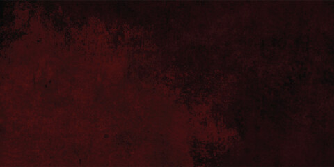 Fototapeta premium Worn Red Background with Dark Grunge and Grainy Texture