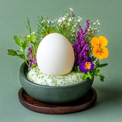 A detailed image of a balut, fertilized duck egg, showcasing its traditional presentation, textures, and cultural significance in Southeast Asian cuisine.