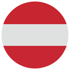 Obraz premium austria in the world flag location point icon pack