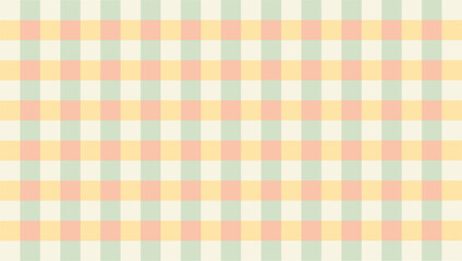 Add depth and personality to plain walls with gingham pastel wallpaper backgrounds.