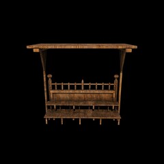 wooden bleacher tribune