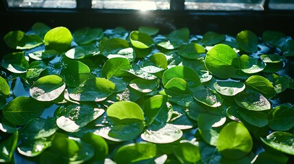 The intense color suggests a high concentration of chlorophyll and essential vitamins.