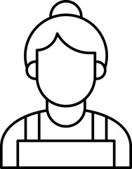 Housewife Vector Icon Stock Illustration