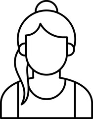 Fashion Model Vector Icon Stock Illustration