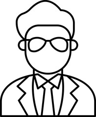 Actor Vector Icon Stock Illustration