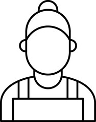 Painter Vector Icon Stock Illustration