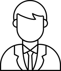 Female Judge Vector Icon Stock Illustration