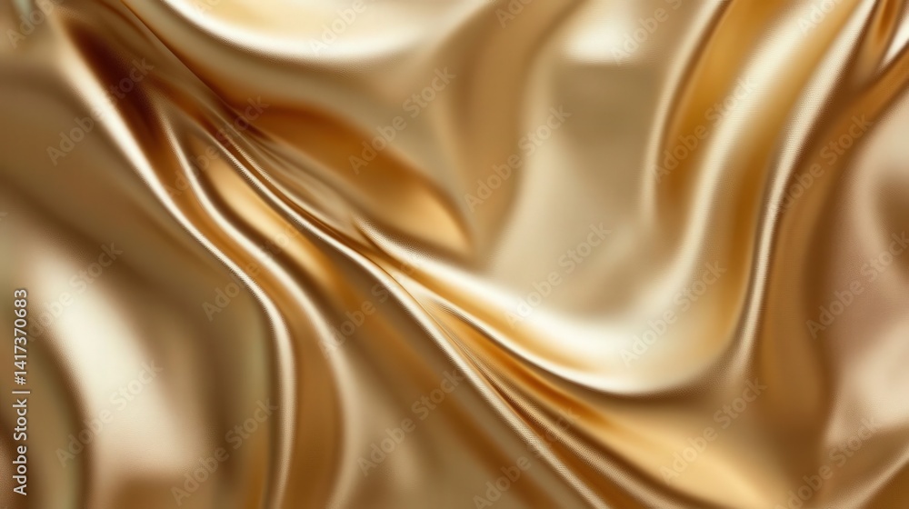 Poster gold metallic texture background featuring a shiny golden plate surface with soft light and shadow e