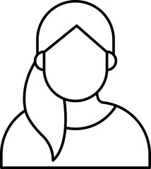 Waitress Vector Icon Stock Illustration
