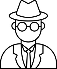 Pilot Vector Icon Stock Illustration