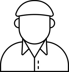 Female Athlete Vector Icon Stock Illustration