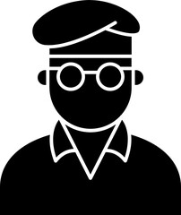 Artist Vector Icon Stock Illustration