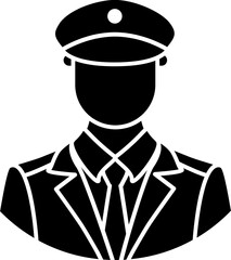 Waiter Vector Icon Stock Illustration