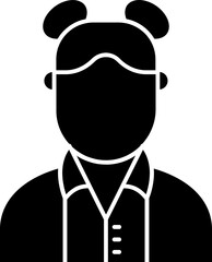 Chef Woman Vector Icon Stock Illustration