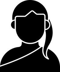 Female Pilot Vector Icon Stock Illustration
