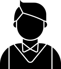 Male DJ Vector Icon Stock Illustration