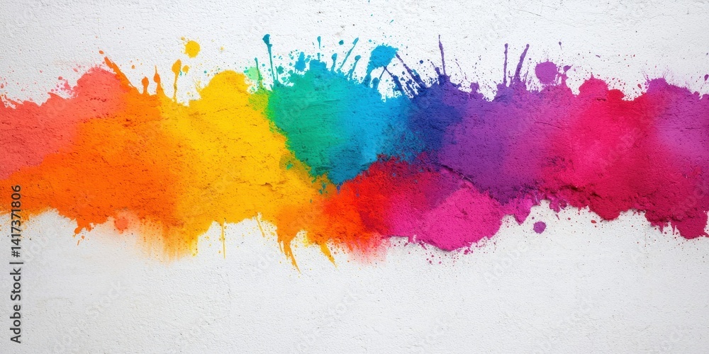 Poster vibrant color splash abstract background for creative projects