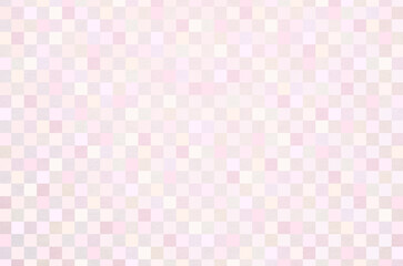 Japanese washi paper background with checkered pattern illustration. Japanese paper texture with modern pastel gradation latticework pattern.