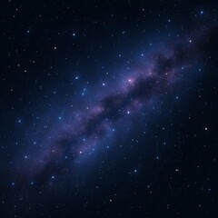 Fototapeta premium Realistic cosmic scene featuring a dense field of stars and a glowing nebula in deep space. Perfect for science, astronomy, backgrounds, or space-themed designs.